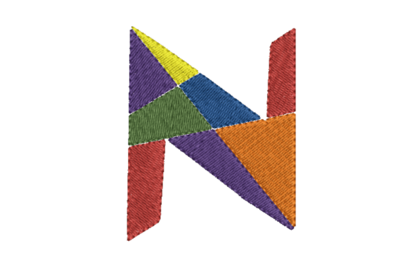 Diagonous N: A Bold Choice for Etsy Embroidery Collections