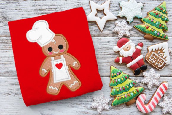 Gingerbread Baker with Apron Applique Review