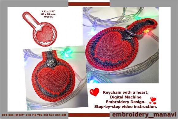 Keychain with a Heart. Gift to Remember.