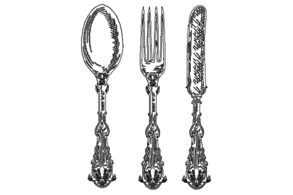 Spoon Fork Knife: A Smart Addition for Kitchen Embroidery