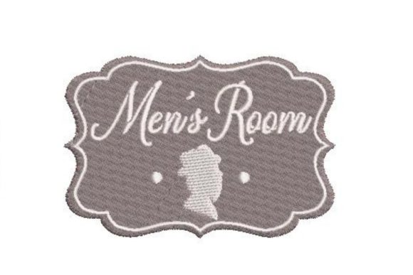 Vintage Men s Room Sign